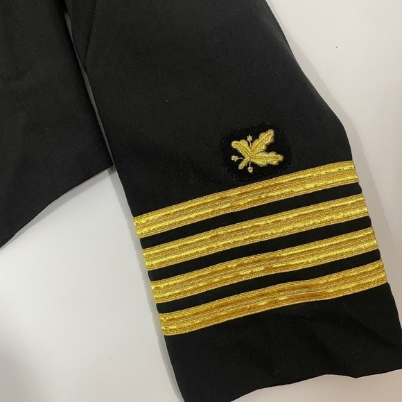 Davis Clothing Co Boston Vintage Military Style Wool Open Jacket - Picture 6 of 7